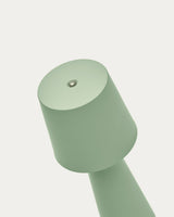 Arenys Outdoor Tischlampe klein aus Metall mit türkisfarbenem Lackfinish - ZEN ZONE Furniture