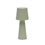 Arenys Outdoor Tischlampe groß aus Metall mit türkisfarbenem Lackfinish - ZEN ZONE Furniture