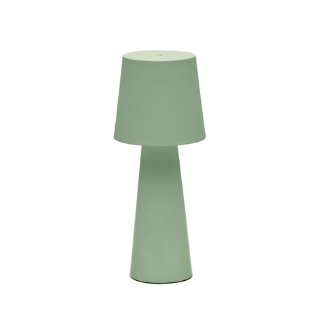 Arenys Outdoor Tischlampe groß aus Metall mit türkisfarbenem Lackfinish - ZEN ZONE Furniture