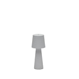 Arenys Outdoor Tischlampe klein aus Metall mit grauem Lackfinish - ZEN ZONE Furniture