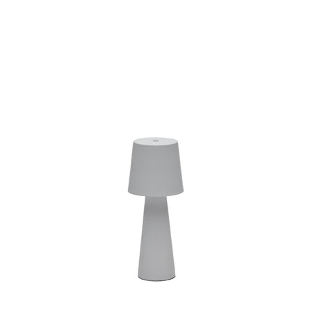 Arenys Outdoor Tischlampe klein aus Metall mit grauem Lackfinish - ZEN ZONE Furniture
