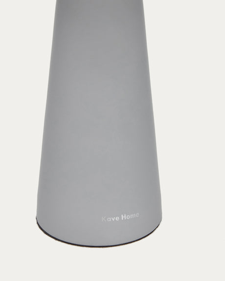 Arenys Outdoor Tischlampe klein aus Metall mit grauem Lackfinish - ZEN ZONE Furniture
