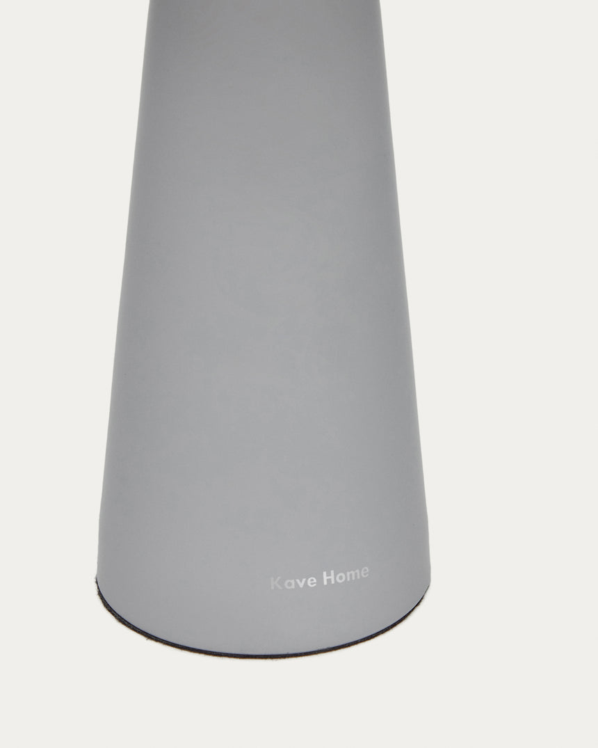 Arenys Outdoor Tischlampe klein aus Metall mit grauem Lackfinish - ZEN ZONE Furniture