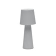 Arenys Outdoor Tischlampe groß aus Metall mit grauem Lackfinish - ZEN ZONE Furniture