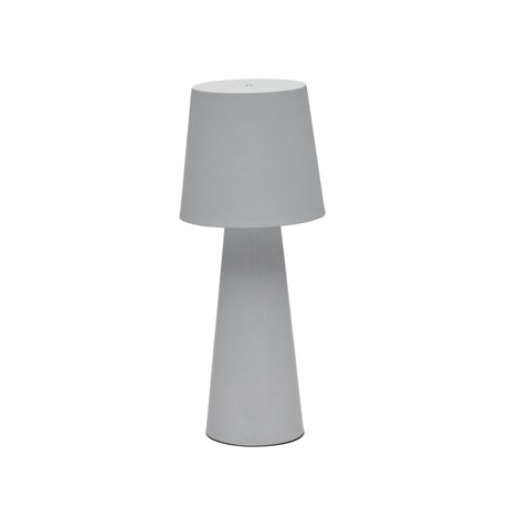 Arenys Outdoor Tischlampe groß aus Metall mit grauem Lackfinish - ZEN ZONE Furniture