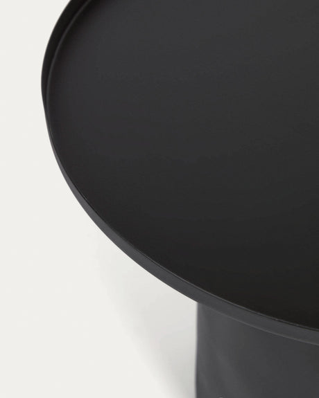 Fleksa runder Beistelltisch schwarz Ø 45 cm - ZEN ZONE Furniture