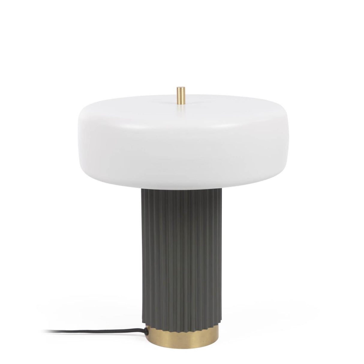 Serenella Tischlampe aus Metall mit weiß und grün lackiertem Finish - ZEN ZONE Furniture