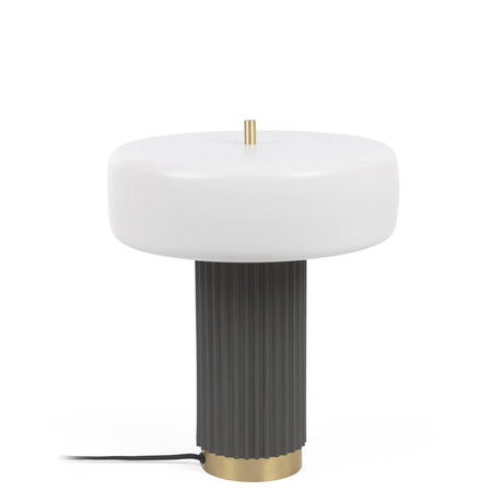 Serenella Tischlampe aus Metall mit weiß und grün lackiertem Finish - ZEN ZONE Furniture