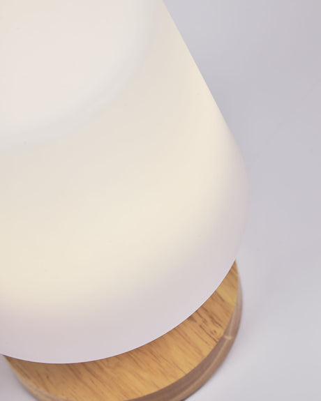 Tischlampe Ambar aus Polyethylen und Holz - ZEN ZONE Furniture