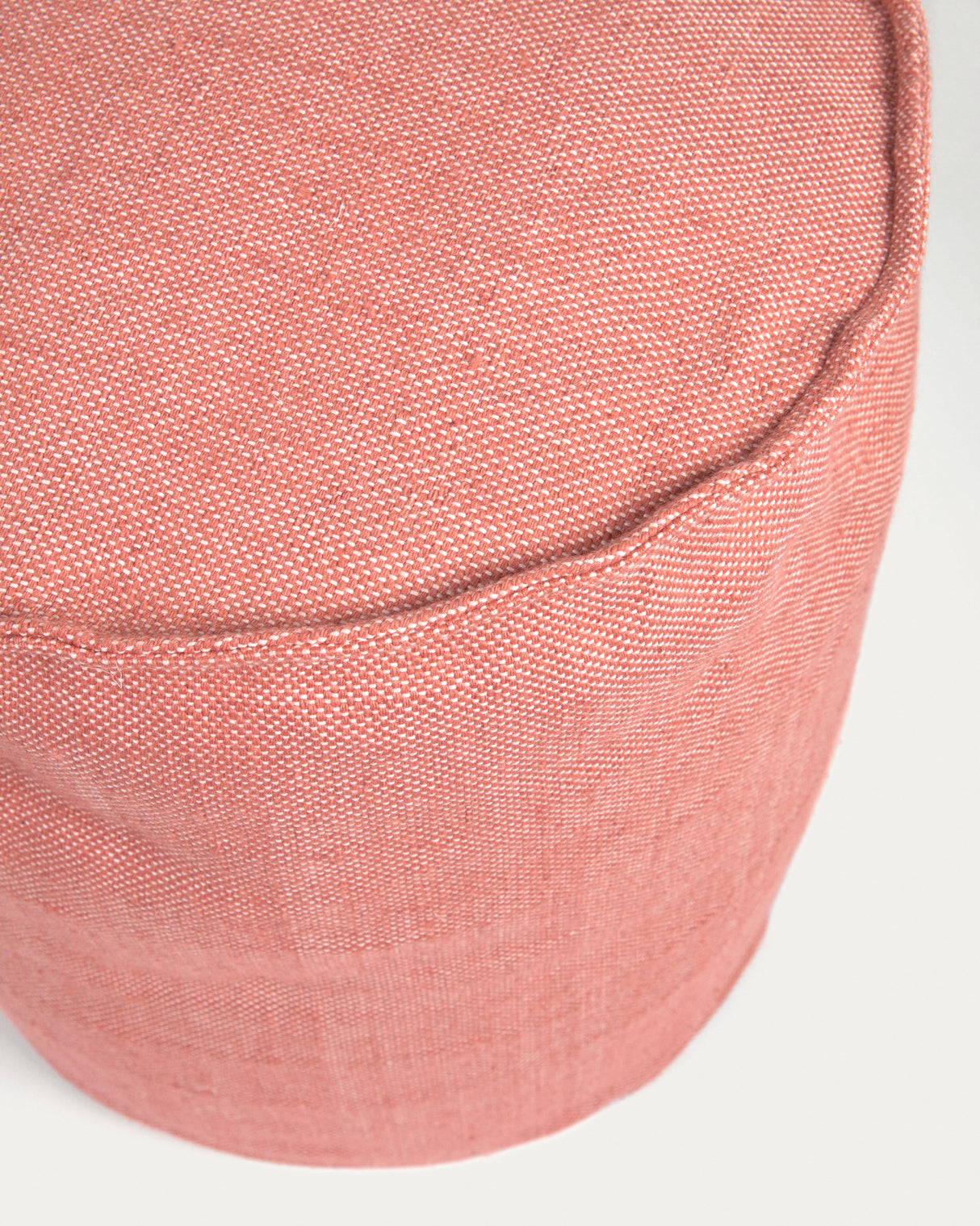 Isaura runder Pouf 100% PET terrakotta Ø 40 cm - ZEN ZONE Furniture