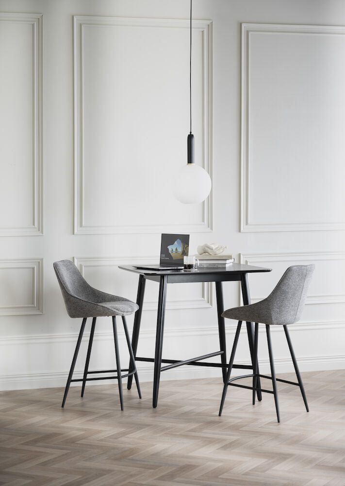 SIERRA Barhocker Grau/Schwarz 46x55x97cm - ZEN ZONE Furniture