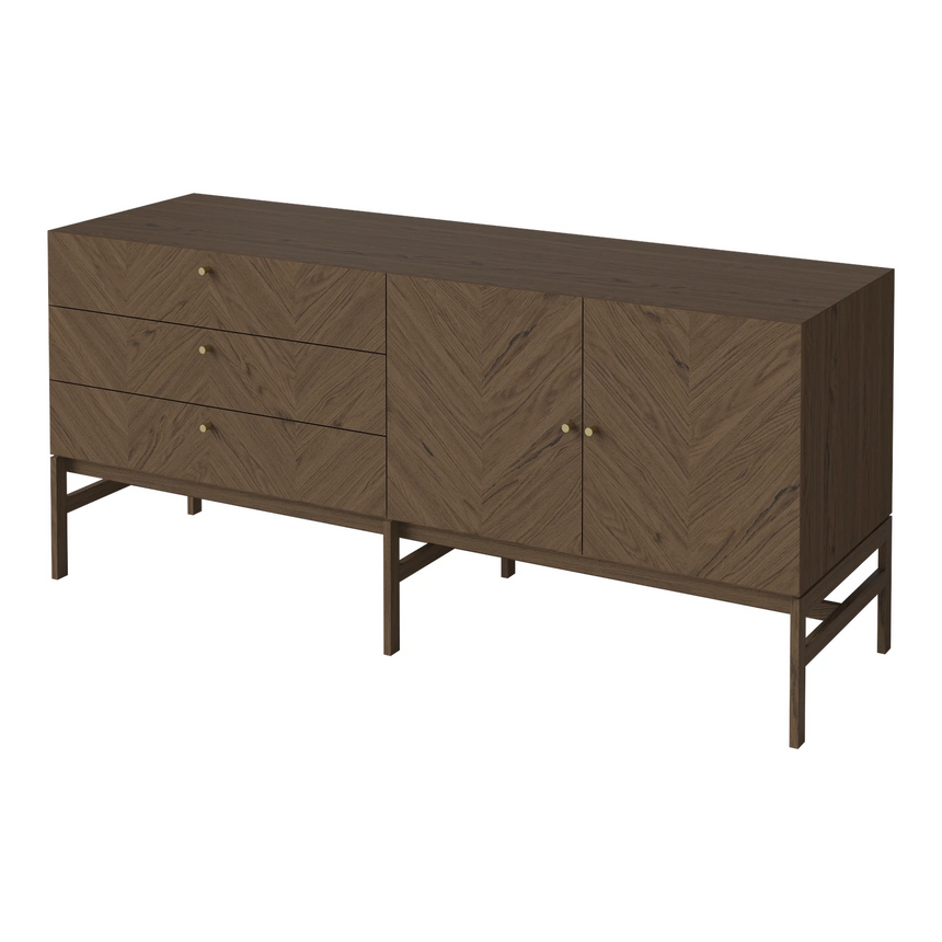 Luxe Sideboard, aus Eiche, geölt, 150x45 cm