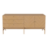 Luxe Sideboard, aus Eiche, geölt, 150x45 cm