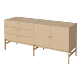 Luxe Sideboard, aus Eiche, geölt, 150x45 cm