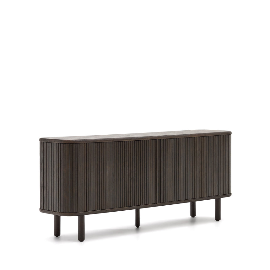 Mailen Sideboard 2 Türen aus Eschenfurnier mit dunklem Finish 180 x 75 cm - ZEN ZONE Furniture