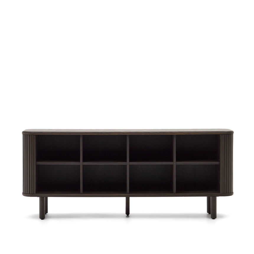 Mailen Sideboard 2 Türen aus Eschenfurnier mit dunklem Finish 180 x 75 cm - ZEN ZONE Furniture