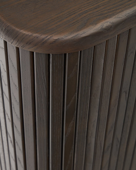 Mailen Sideboard 2 Türen aus Eschenfurnier mit dunklem Finish 180 x 75 cm - ZEN ZONE Furniture