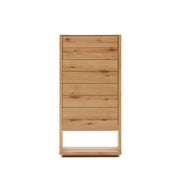 Alguema Kommode 4 Schubladen Eichenfurnier natürliches Finish 60 x 120 cm - ZEN ZONE Furniture
