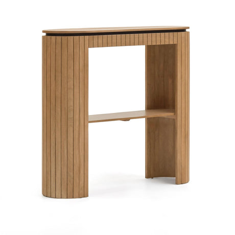 Licia Konsolentisch 1 Schublade aus massivem Mangoholz 120 x 90 cm - ZEN ZONE