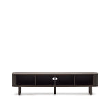 Mailen TV-Möbel 2 Türen in Eschenfurnier und dunklem Finish 200 x 50 cm - ZEN ZONE Furniture