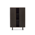 Mailen Highboard 2 Türen mit Eschenfurnier und dunklem Finish 110 x 160 cm - ZEN ZONE Furniture