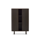 Mailen Highboard 2 Türen mit Eschenfurnier und dunklem Finish 110 x 160 cm - ZEN ZONE Furniture