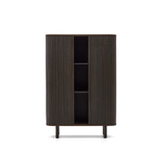 Mailen Highboard 2 Türen mit Eschenfurnier und dunklem Finish 110 x 160 cm - ZEN ZONE Furniture