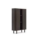 Mailen Highboard 2 Türen mit Eschenfurnier und dunklem Finish 110 x 160 cm - ZEN ZONE Furniture