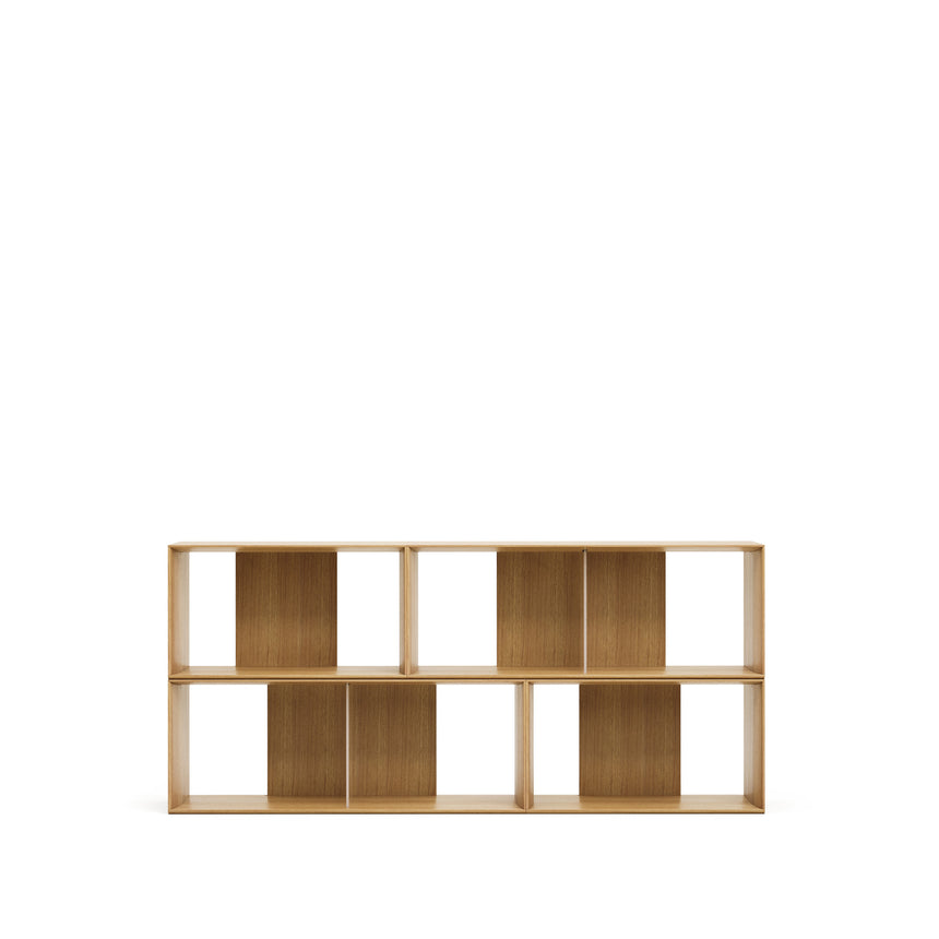 Litto Set aus 4 modularen Regalen aus Eichenfurnier 168 x 76 cm - ZEN ZONE Furniture