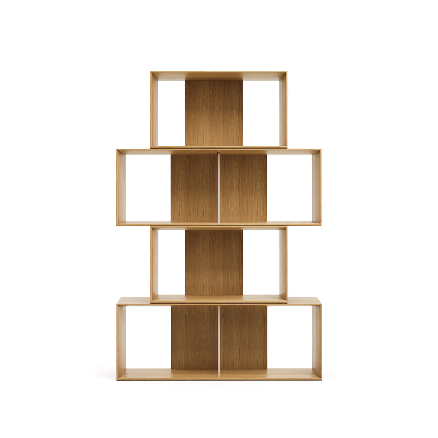 Litto Set aus 4 modularen Regalen aus Eichenfurnier 168 x 76 cm - ZEN ZONE Furniture