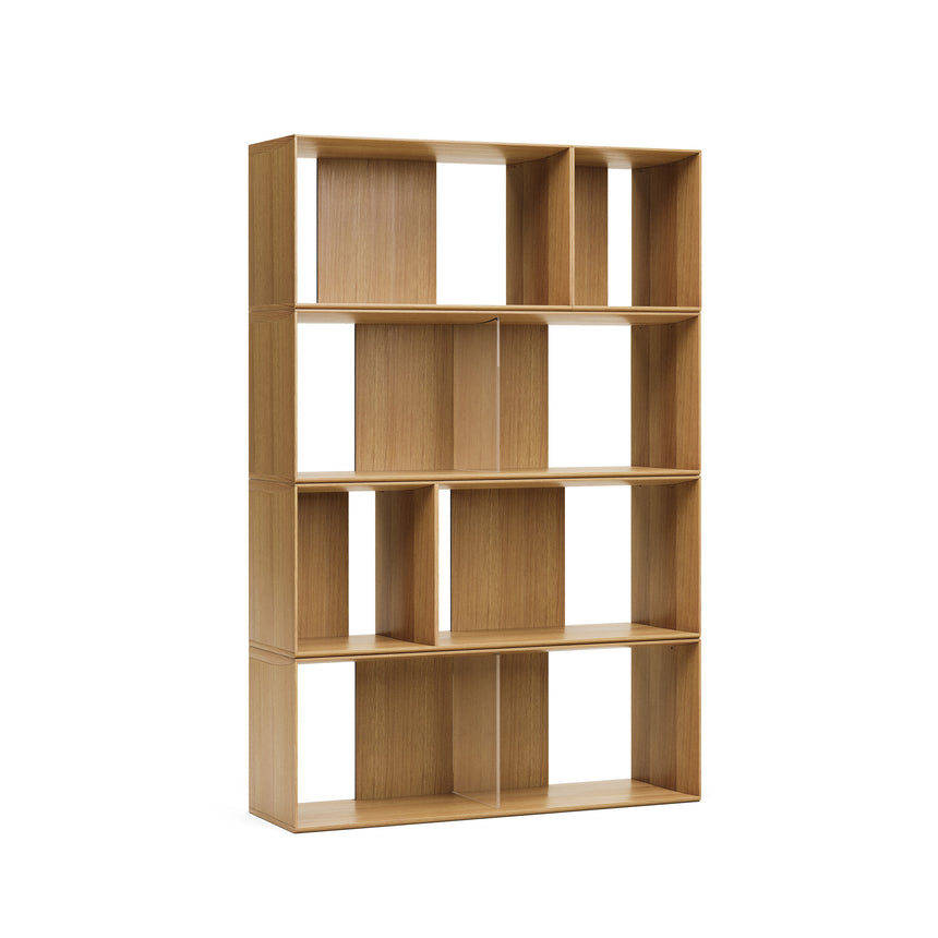 Litto Set aus 6 modularen Regalen aus Eichenfurnier 101 x 152 cm - ZEN ZONE Furniture