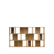 Litto Set aus 9 modularen Regalen aus Eichenfurnier 202 x 114 cm - ZEN ZONE Furniture