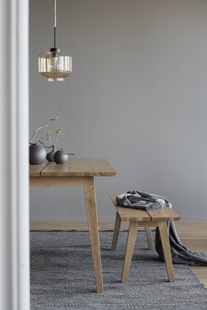 MELFORT Sitzbank 144 cm in gebürstetem Wild-Eichenfurnier - ZEN ZONE Furniture