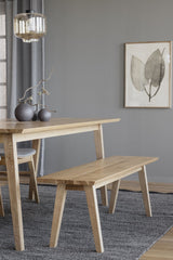 MELFORT Sitzbank 144 cm in gebürstetem Wild-Eichenfurnier - ZEN ZONE Furniture
