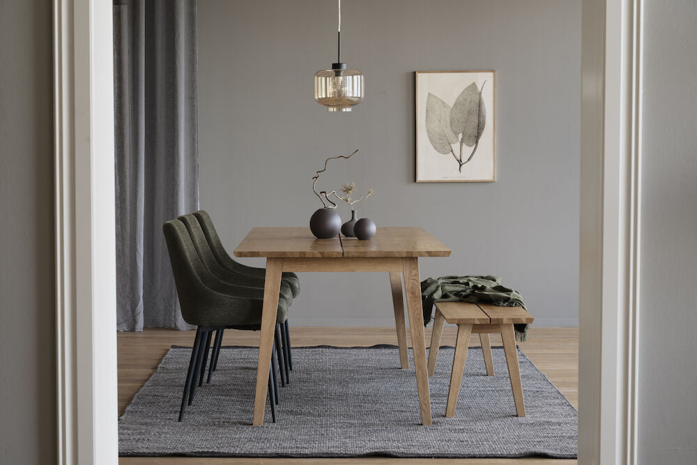 MELFORT Sitzbank 144 cm in gebürstetem Wild-Eichenfurnier - ZEN ZONE Furniture