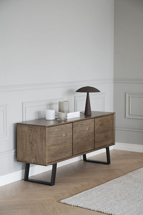 MELVILLE Sideboard Braun/Schwarz 160x45x73cm - ZEN ZONE Furniture
