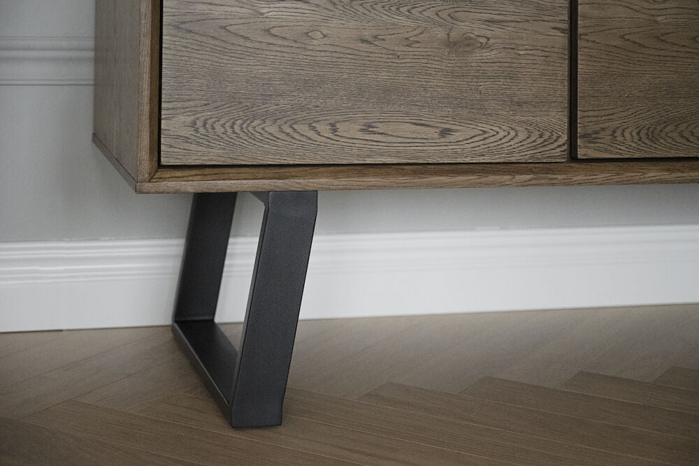 MELVILLE Sideboard Braun/Schwarz 160x45x73cm - ZEN ZONE Furniture