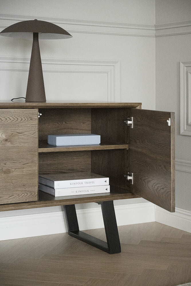 MELVILLE Sideboard Braun/Schwarz 160x45x73cm - ZEN ZONE Furniture