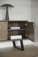 MELVILLE Sideboard Braun/Schwarz 160x45x73cm - ZEN ZONE Furniture