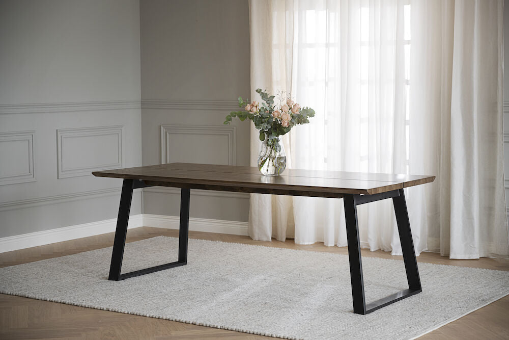 MELVILLE Esstisch Braun/Schwarz 210x95x75cm - ZEN ZONE