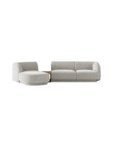 Miley Modulares 3-Sitzer Sofa, Linke Seite, aus Samt, Boucle oder Chenille, 303x178 cm - ZEN ZONE Furniture