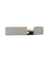 Miley Modulares 3-Sitzer Sofa, Linke Seite, aus Samt, Boucle oder Chenille, 303x178 cm - ZEN ZONE Furniture