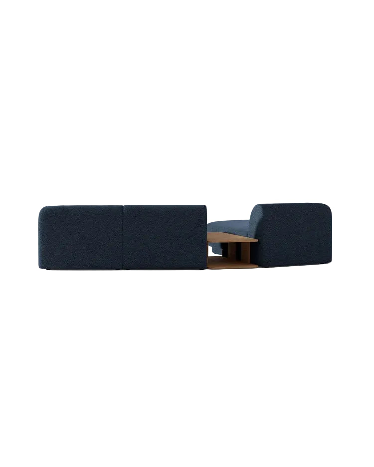Miley Modulares 3-Sitzer Sofa, Linke Seite, aus Samt, Boucle oder Chenille, 303x178 cm - ZEN ZONE Furniture