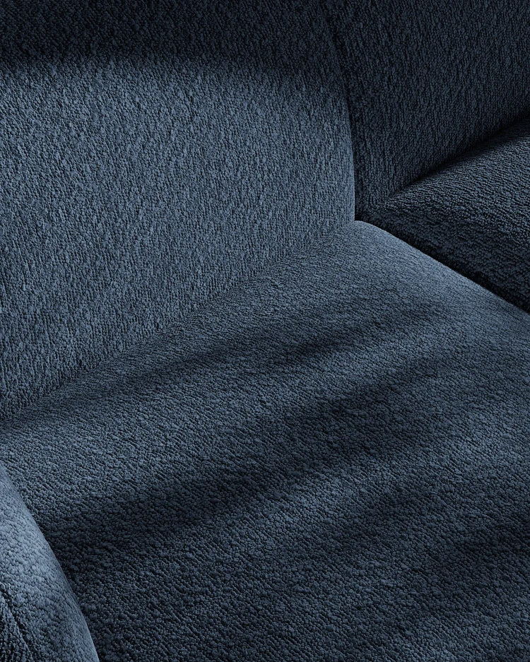 Miley Modulares 3-Sitzer Sofa, Linke Seite, aus Samt, Boucle oder Chenille, 303x178 cm - ZEN ZONE Furniture