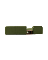 Miley Modulares 3-Sitzer Sofa, Linke Seite, aus Samt, Boucle oder Chenille, 303x178 cm - ZEN ZONE Furniture