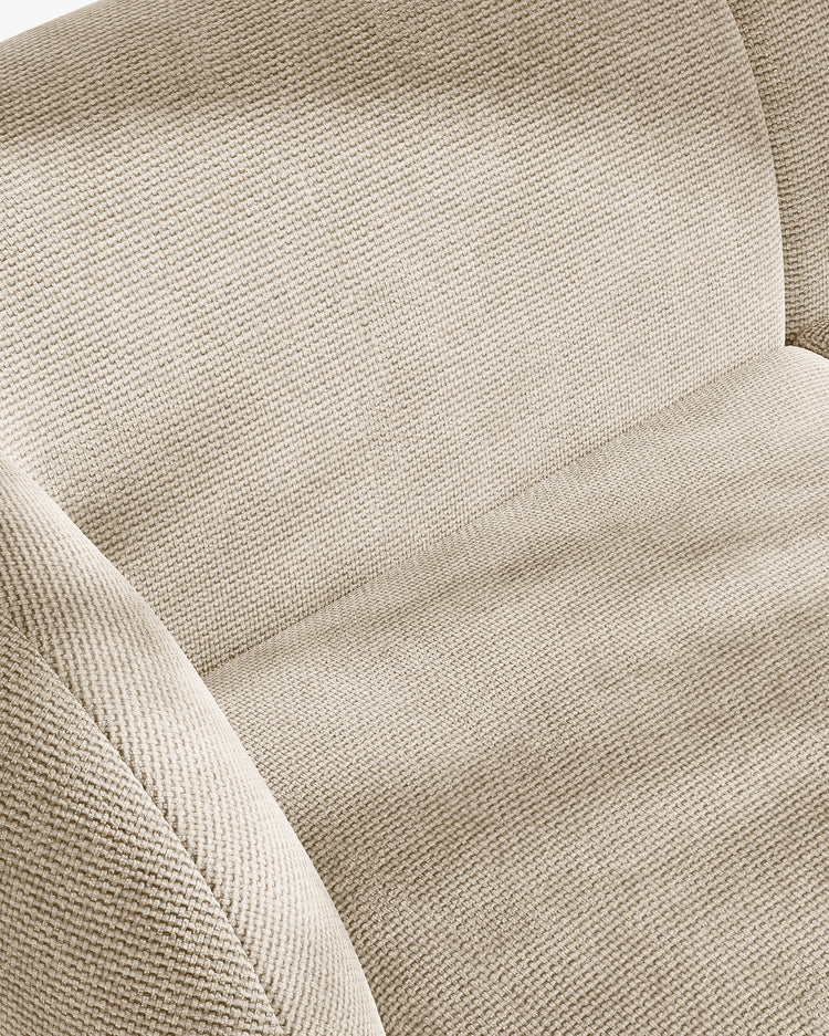 Miley Modulares 3-Sitzer Sofa, Linke Seite, aus Samt, Boucle oder Chenille, 303x178 cm - ZEN ZONE Furniture