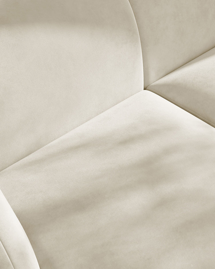 Miley Modulares 3-Sitzer Sofa, Linke Seite, aus Samt, Boucle oder Chenille, 303x178 cm - ZEN ZONE Furniture