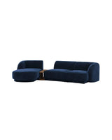 Miley Modulares 3-Sitzer Sofa, Linke Seite, aus Samt, Boucle oder Chenille, 303x178 cm - ZEN ZONE Furniture