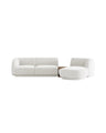 Miley Modulares 3-Sitzer Sofa, Rechte Seite, aus Samt, Boucle oder Chenille, 303x178 cm