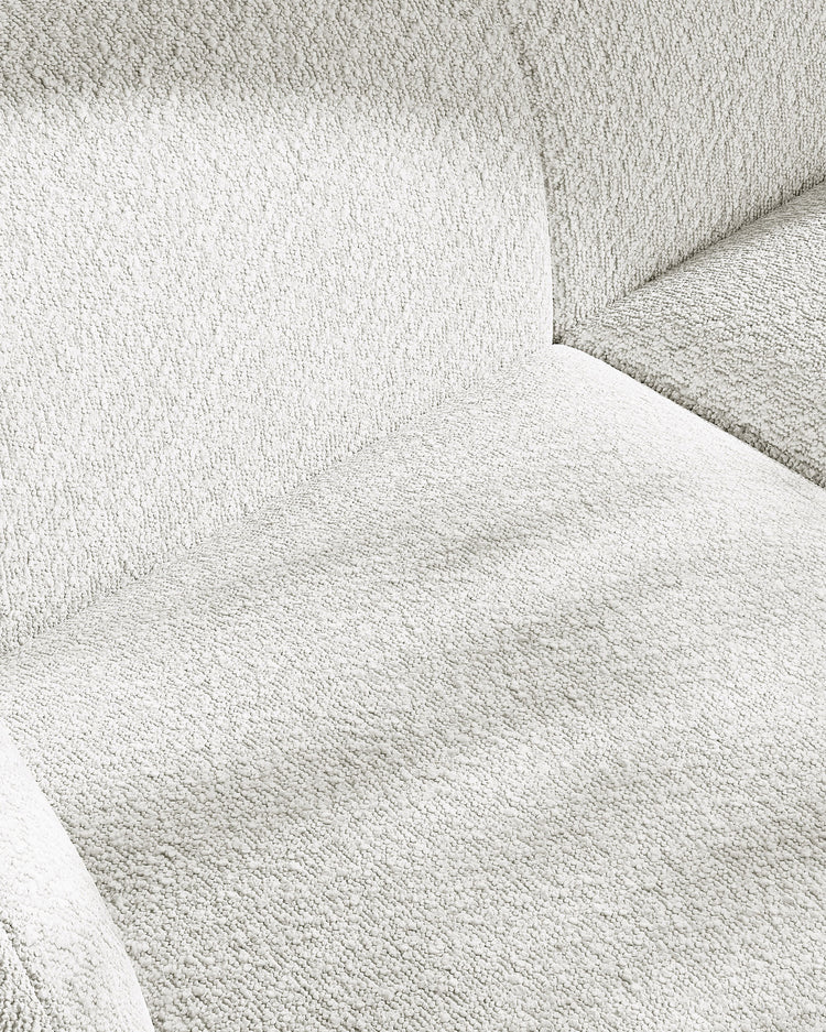Miley Modulares 3-Sitzer Sofa, Linke Seite, aus Samt, Boucle oder Chenille, 303x178 cm - ZEN ZONE Furniture
